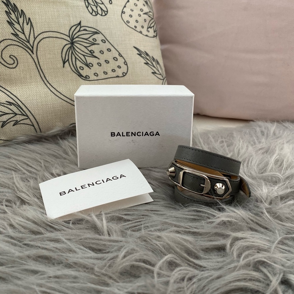 Balenciaga Classic Triple Tour Bracelet in Grey